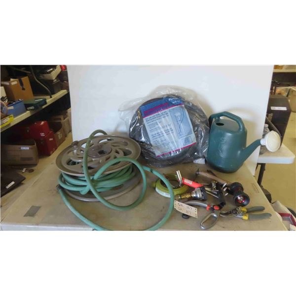 Garden Hose, Sump Pump Hose, Watering Can, Hose Nozzle, Pruners, Plus