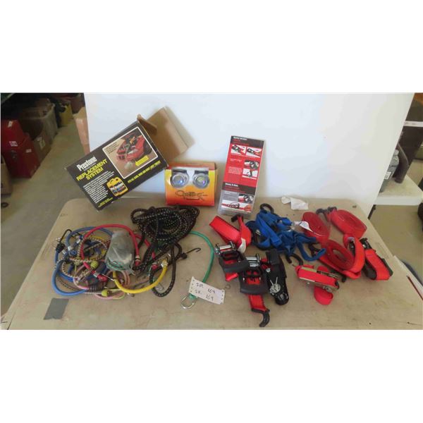 Ratchet Load Straps, Bungy Straps, New Old Stock Fog Lamp, Prestone