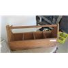 Image 5 : Vintage Cronco Picnic Cooler 12'' x 18 1/2'' x 9'' , Wood Carpenters Tool Box 