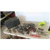 Image 1 : Metal Tool Box, Screwdrivers, Allen Wrenches, Vice Grips, Plus