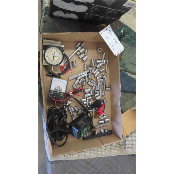 1/4'' Sockets, Ratchets, Extensions, Trickle Charger, Plus