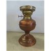 Image 3 : 4 Oil Lamps 1 Chimney Missing, Brass Style Electric Lamp, Tea Light Holder