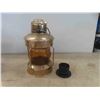Image 7 : 4 Oil Lamps 1 Chimney Missing, Brass Style Electric Lamp, Tea Light Holder
