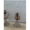 Image 4 : 5 Oil Lamps Purple & Blue Tinted Glass