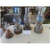 Image 1 : 2 Oil Lamps with Metal Frame for Hanging
