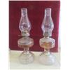 Image 2 : 5 Oil Lamps with Chimneys