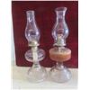 Image 3 : 5 Oil Lamps with Chimneys