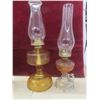 Image 2 : 5 Oil Lamps 2 With Colored Bases