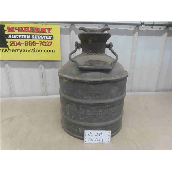 Vintage Galvanized Fuel Jug