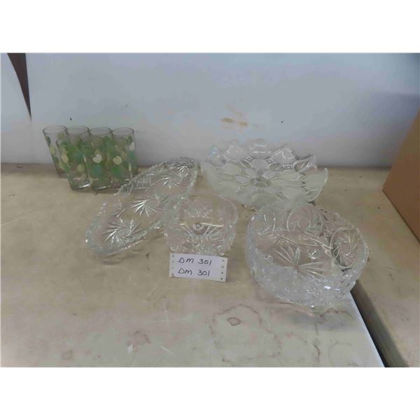 Cut Glass, 7 Glasses