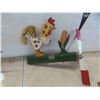 Image 4 : Yard Décor: Metal Wall Art, Chicken Wind Mill (Broken Fan Blade), 