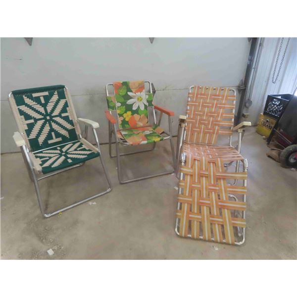 3 Vintage Lawn Chairs
