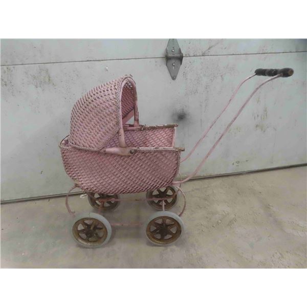 Vintage Baby Doll Carriage Needs Some TLC 
