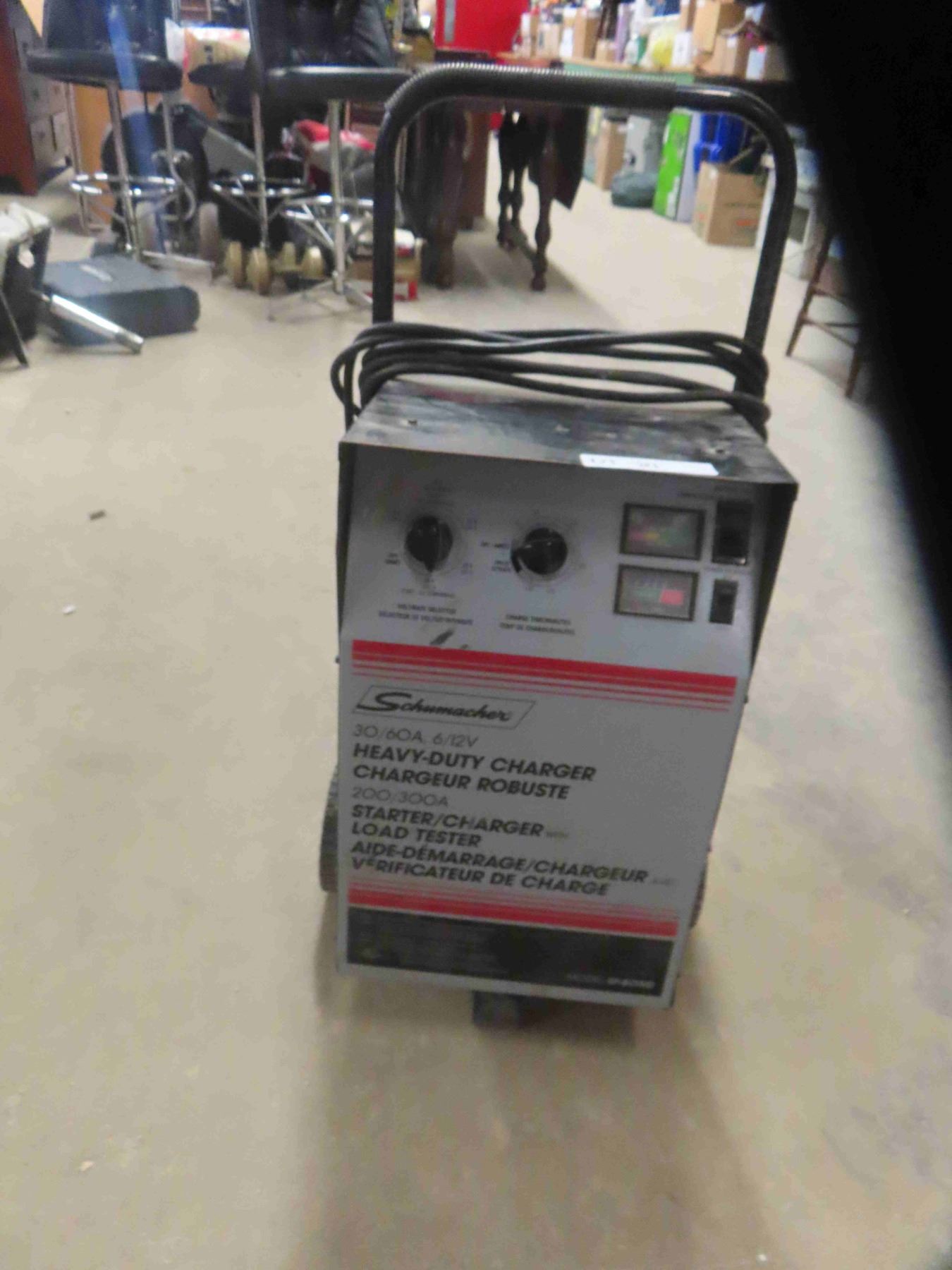 Schumacher 6V/12V Heavy Duty Battery Charger - McSherry Auction Service