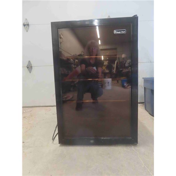 Magic Chef Bar Fridge with 3 Glass Shelves & Bronze Glass Door 