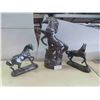 Image 1 : 3 Glazed Ceramic Horses Tallest is 27'' 
