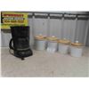Image 1 : Black and Decker Auto Coffee Maker , 4 Piece Canister Set with Lids
