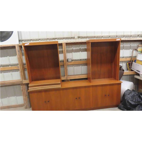 Teak-Style Cabinet 90'' x 72'' x 17''