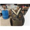 Image 7 : Wood Carved Owl by Local Artist 43'' Tall 