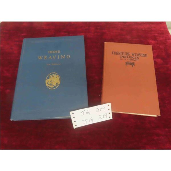 2 Vintage Books on Weaving: Furniture Weaving Projects 1922, Home Weaving 1939