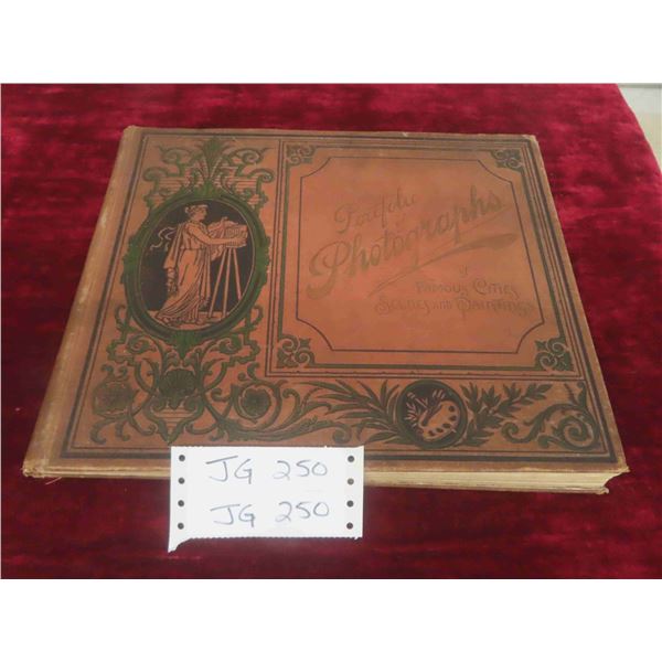 Vintage Portfolio, Photographs of Famous Cities, Scenes and Paintings Containing a 