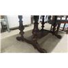 Image 4 : Walnut Antique Dining Room Table with Pop Up Leaf 30'' x 59'' x 41'' & 6 Chairs