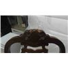 Image 8 : Walnut Antique Dining Room Table with Pop Up Leaf 30'' x 59'' x 41'' & 6 Chairs