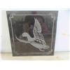 Image 6 : Ashtrays, Wood Inlay Picture 14 1/2'' x 10'' , Flying Duck on Granite 12'' x 12'' 