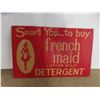 Image 1 : French Maid Lotion Detergent Cardboard Advertisement 11'' x 17'' 