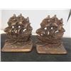Image 3 : 2 Sets of Heavy Matching Book Ends : Real Horse Shoe Book Ends 7 1/2'' x 6'' 