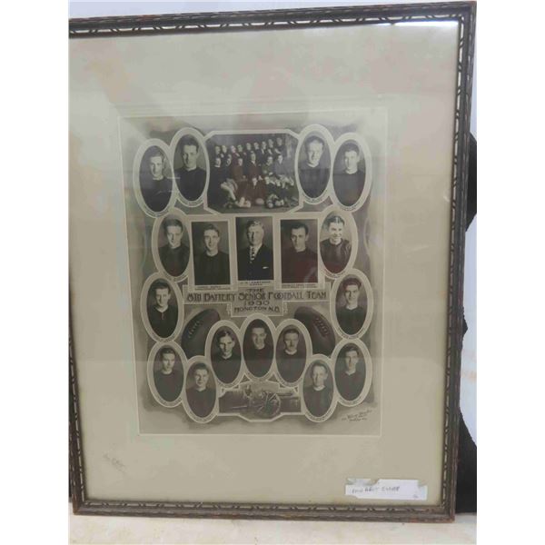1930 Real Original Photo of 8th Battery Senior Football Team  Moncton, NB