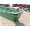 Image 10 : Fiberglass Canoe 15' with Flat Stern For Outboard