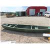 Image 11 : Fiberglass Canoe 15' with Flat Stern For Outboard