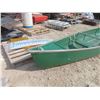 Image 2 : Fiberglass Canoe 15' with Flat Stern For Outboard