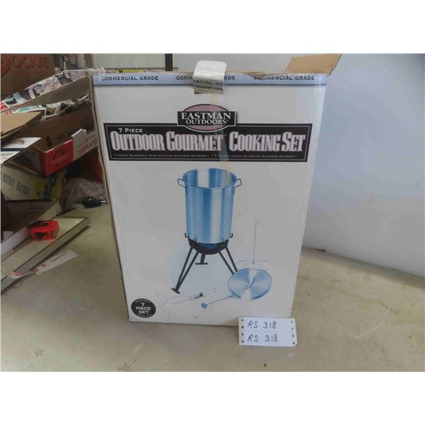 New Eastman Outdoors 7 Piece Outdoor Gourmet Cooking Set Including 