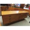 Image 9 : 2 Teak Dressers & Head Board - Measurements: Dresser 1 40'' x 40'' x 18'' , 