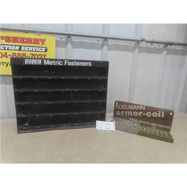 Vintage Metal Store Cabinet 18 1/2'' x 3 1/4'' x 15''