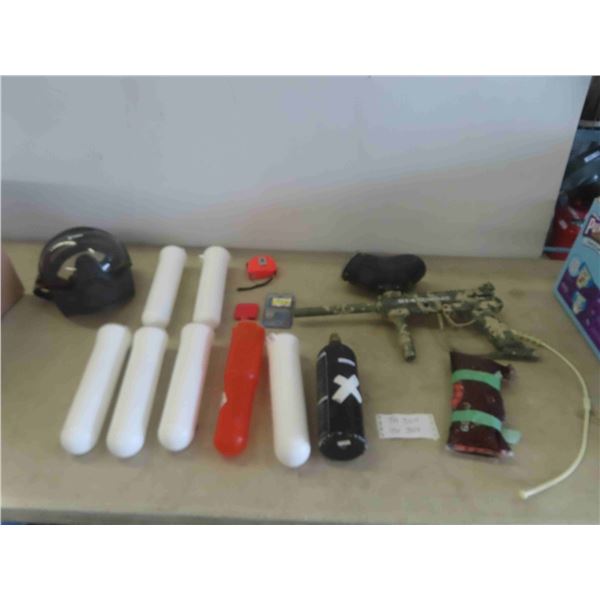 Paint Gun , Face Mask , Paint Balls & Holders