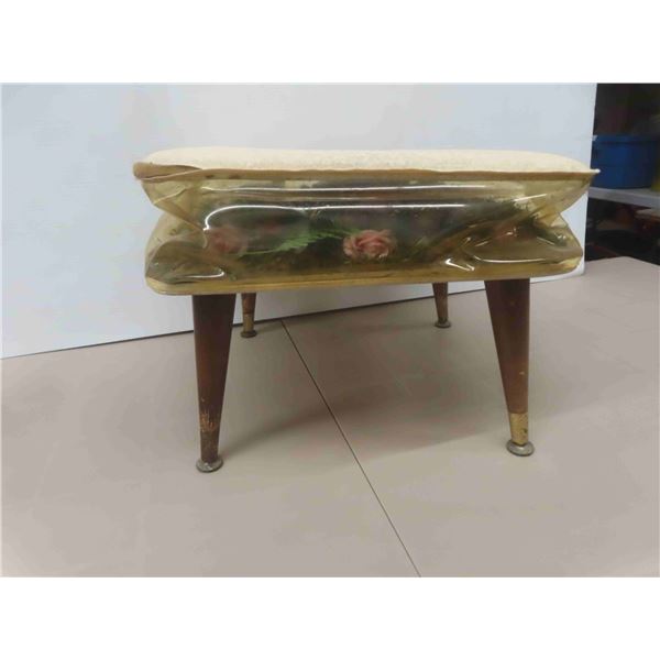 1950s Vintage Terrarium Foot Stool - Has Air Leak 
