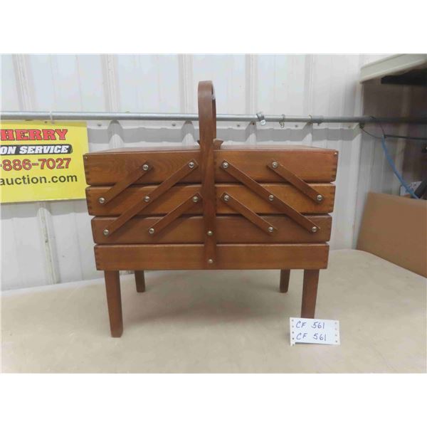 Wood Sewing Box