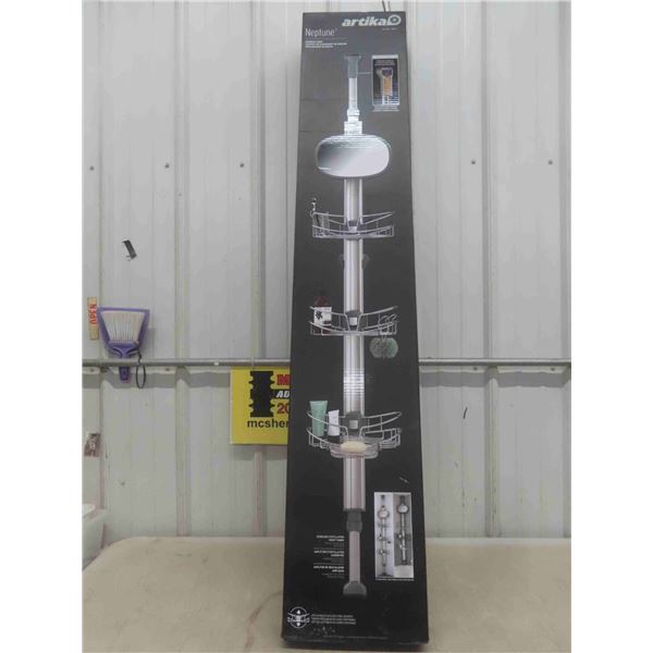 New Artika Shower Caddy with Adjustable Stainless Steel Baskets