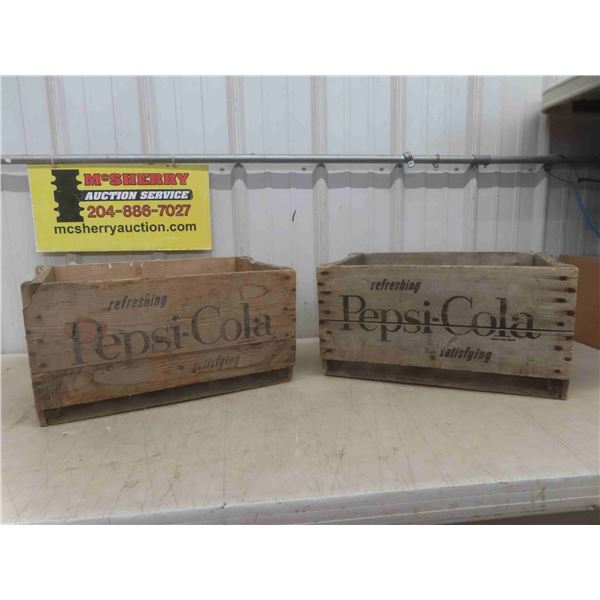 2 Pepsi Crates 19'' x 12'' x 10''