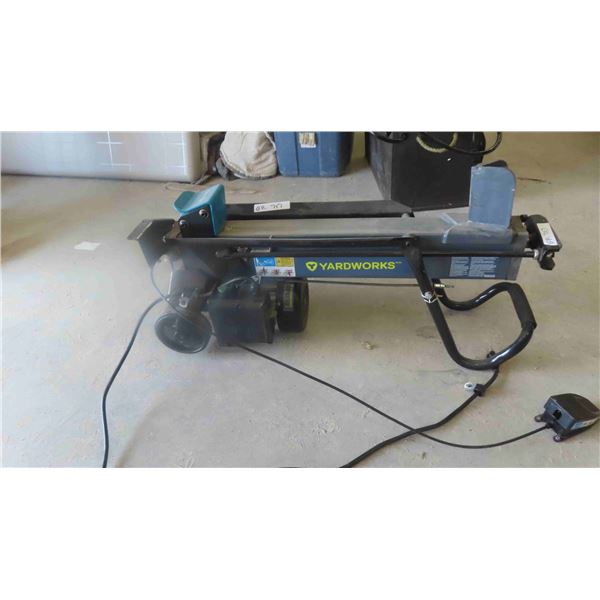 Yard Works 1 3/4 HP 15 Amp Electric Wood Splitter 21'' Bed , Has Foot Pedal Control