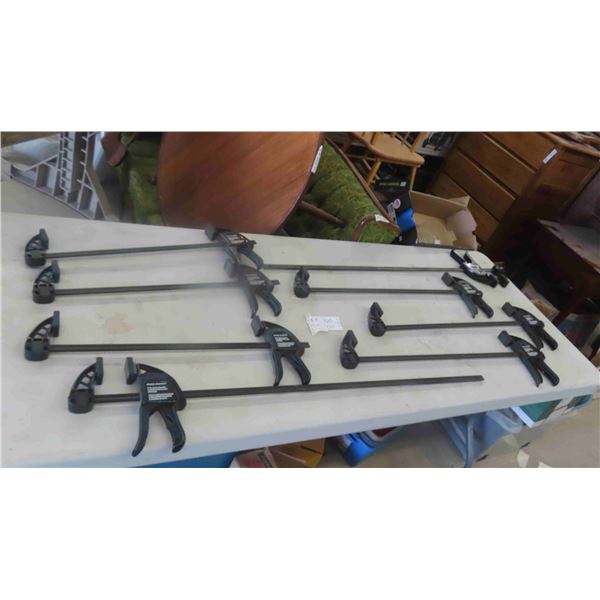 8 Pro Point Quick Clamps (2) 36'' , (3) 24'' , (3) 18'' 