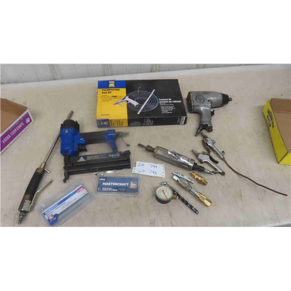 New Air Sandblaster Gun Kit , Brad Nailer , Die Grinder , Air 1/2'' Impact , Plus 