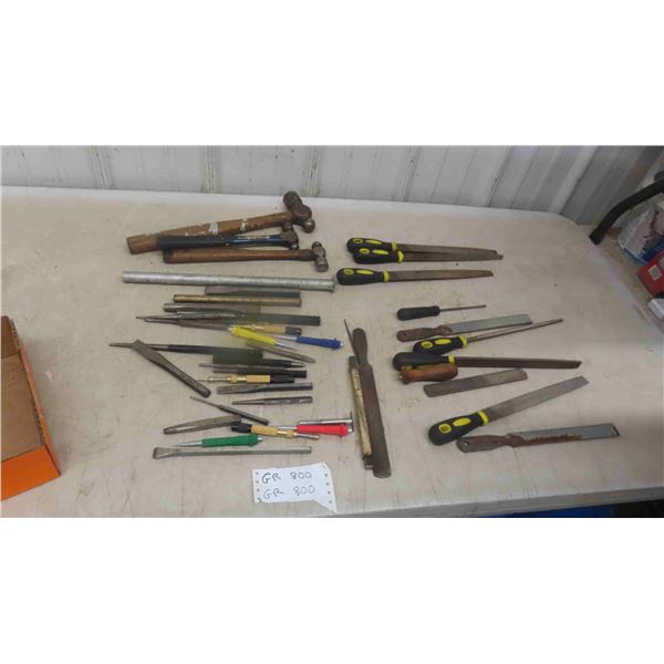 Ball Pin Hammer , Chisels , Punch , Files , Brass and Aluminum Driver 