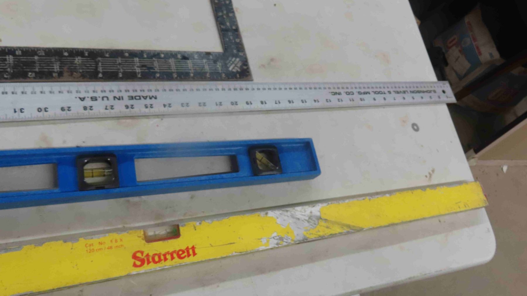 48 Inch Square Ruler Starrett 48' Level , Square , Metal Ruler