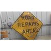 Image 1 : Road Repair Ahead Metal Sign 36''