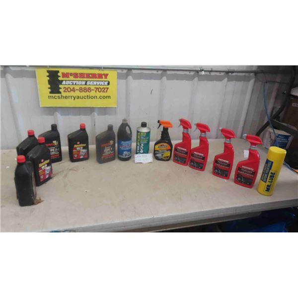 Armorall Tire Shine, Mothers Protectant, Havoline SAE 10W-30 , Mag 