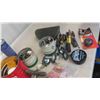 Image 6 : Wood Box with Hinged Lid , Chain , Screwdriver , WD40 , Nails, Plus